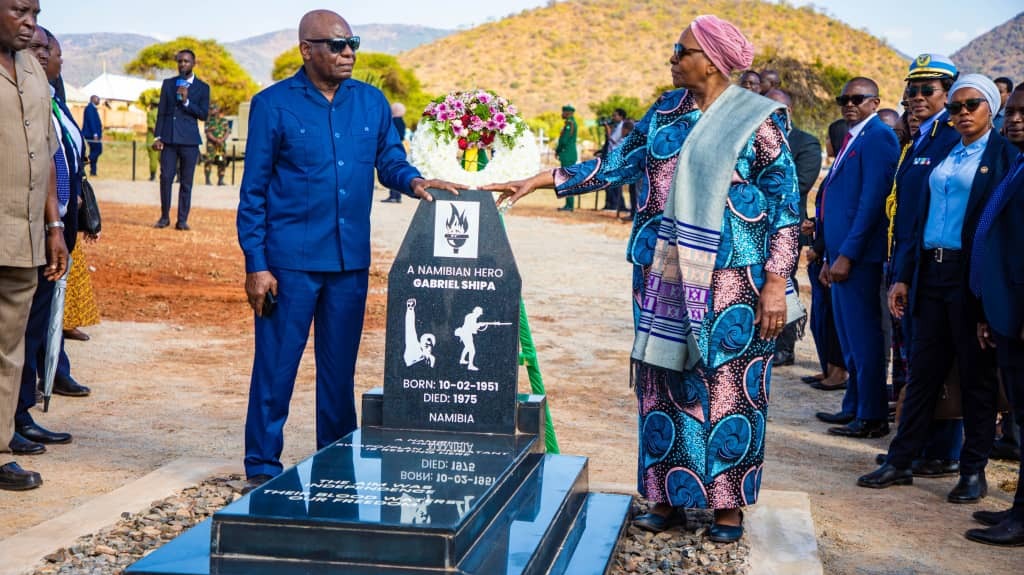 RAIS WA NAMIBIA MHE. DKT. NETUMBO ATEMBELEA MAKABURI YA MASHUJAA KONGWA